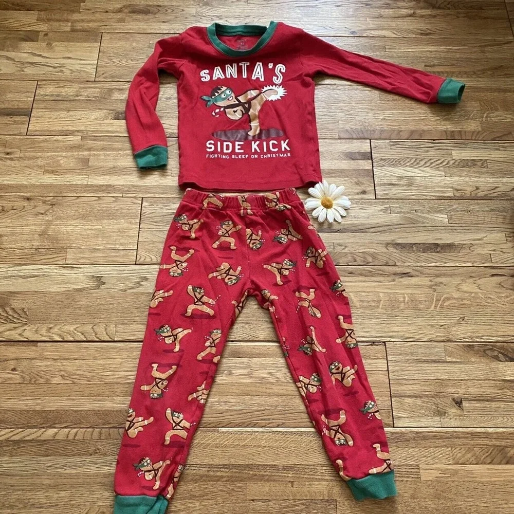 Carter's Santa's Sidekick Two Piece Pajamas Size 3t
